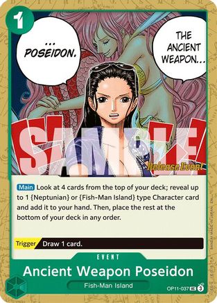 Ancient Weapon Poseidon (OP11-037) - [A Fist of Divine Speed Release Event Cards]