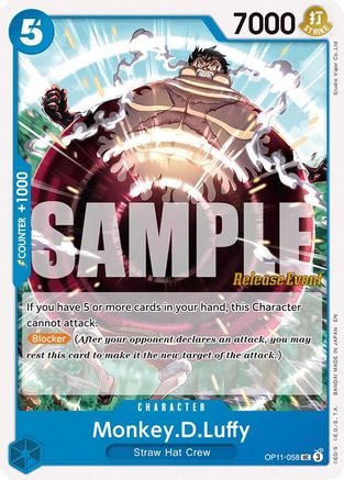 Monkey.D.Luffy (058) (OP11-058) - [A Fist of Divine Speed Release Event Cards] - Trinity Hobby