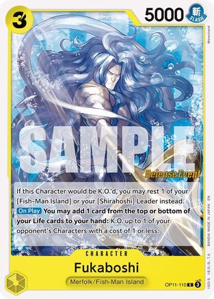 Fukaboshi (OP11-110) - [A Fist of Divine Speed Release Event Cards]