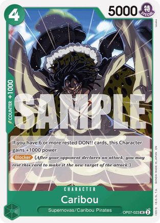 Caribou (Reprint) (OP07-023) - [Starter Deck 24: GREEN Jewelry Bonney]