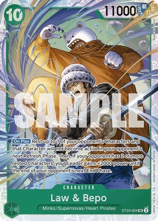 Law & Bepo (ST24-004) - [Starter Deck 24: GREEN Jewelry Bonney] Foil - Trinity Hobby