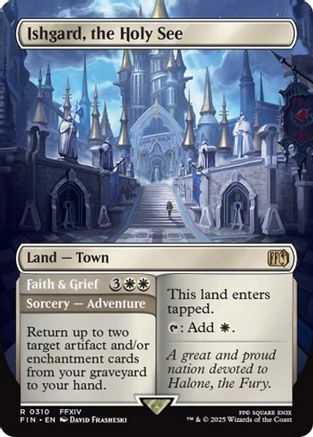 Ishgard, the Holy See // Faith & Grief  [Foil]  (FIN-310) - [FINAL FANTASY] (Borderless) - Trinity Hobby