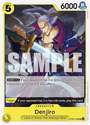 Denjiro (Reprint) (OP06-109) - [Starter Deck 28: GREEN/YELLOW Yamato]
