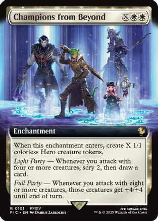 Champions from Beyond (Extended Art)  [Foil]  (FIC-101) - [Commander: FINAL FANTASY] - Trinity Hobby