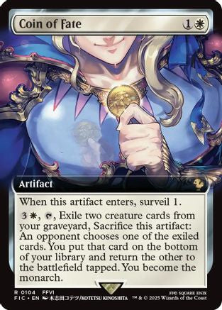 Coin of Fate (Extended Art)  (FIC-104) - [Commander: FINAL FANTASY] - Trinity Hobby