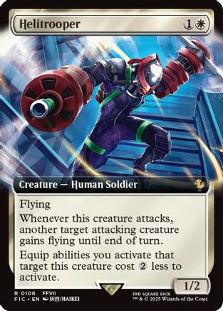 Helitrooper (Extended Art)  [Foil]  (FIC-106) - [Commander: FINAL FANTASY] - Trinity Hobby