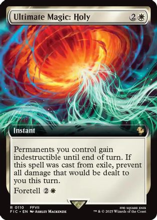 Ultimate Magic: Holy (Extended Art)  [Foil]  (FIC-110) - [Commander: FINAL FANTASY] - Trinity Hobby