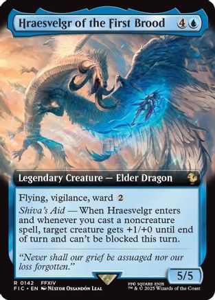 Hraesvelgr of the First Brood (Extended Art)  (FIC-142) - [Commander: FINAL FANTASY] - Trinity Hobby