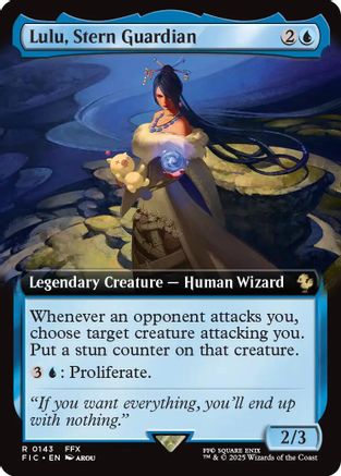 Lulu, Stern Guardian (Extended Art)  [Foil]  (FIC-143) - [Commander: FINAL FANTASY]