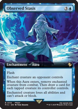 Observed Stasis (Extended Art)  (FIC-113) - [Commander: FINAL FANTASY] - Trinity Hobby