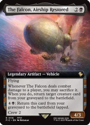 The Falcon, Airship Restored (Extended Art)  (FIC-116) - [Commander: FINAL FANTASY] - Trinity Hobby