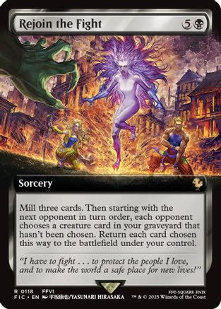 Rejoin the Fight (Extended Art)  (FIC-118) - [Commander: FINAL FANTASY] - Trinity Hobby