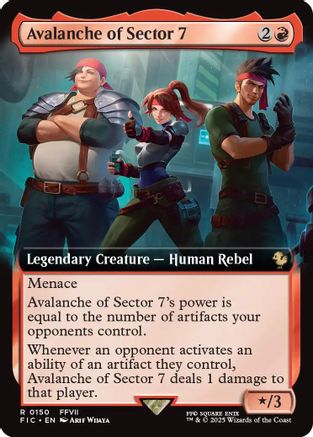 Avalanche of Sector 7 (Extended Art)  [Foil]  (FIC-150) - [Commander: FINAL FANTASY] - Trinity Hobby