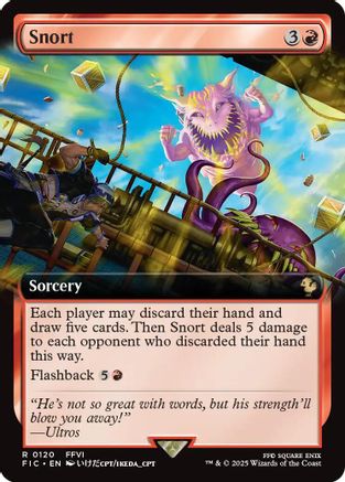 Snort (Extended Art)  (FIC-120) - [Commander: FINAL FANTASY] - Trinity Hobby