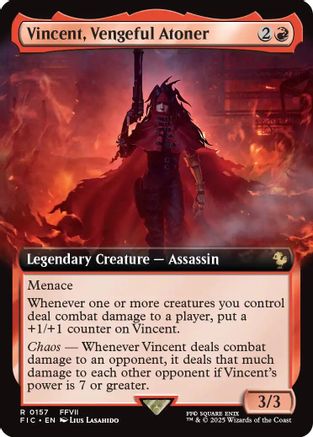 Vincent, Vengeful Atoner (Extended Art)  (FIC-157) - [Commander: FINAL FANTASY] - Trinity Hobby