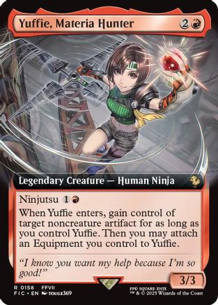 Yuffie, Materia Hunter (Extended Art)  (FIC-158) - [Commander: FINAL FANTASY] - Trinity Hobby