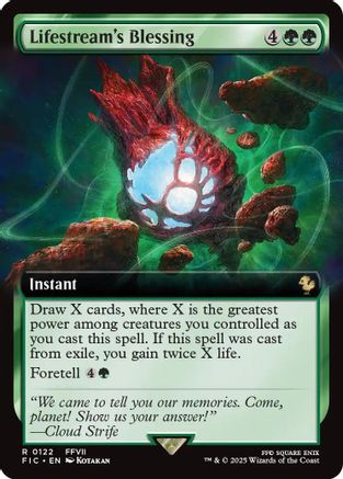 Lifestream's Blessing (Extended Art)  [Foil]  (FIC-122) - [Commander: FINAL FANTASY] - Trinity Hobby