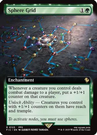 Sphere Grid (Extended Art)  [Foil]  (FIC-123) - [Commander: FINAL FANTASY] - Trinity Hobby