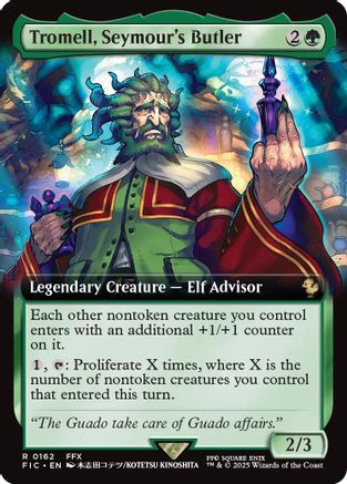 Tromell, Seymour's Butler (Extended Art)  [Foil]  (FIC-162) - [Commander: FINAL FANTASY] - Trinity Hobby