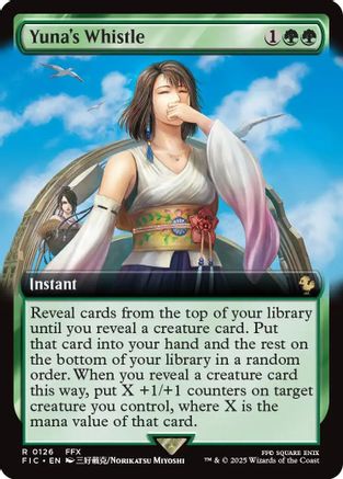 Yuna's Whistle (Extended Art)  [Foil]  (FIC-126) - [Commander: FINAL FANTASY] - Trinity Hobby