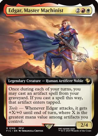 Edgar, Master Machinist (Extended Art)  (FIC-169) - [Commander: FINAL FANTASY] - Trinity Hobby