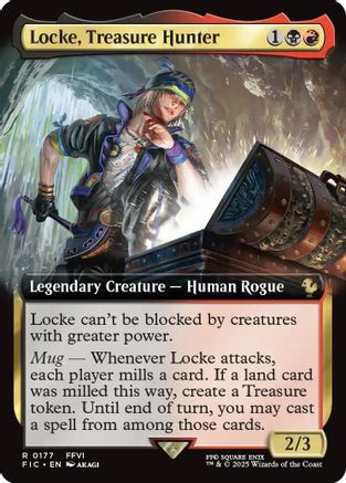 Locke, Treasure Hunter (Extended Art)  [Foil]  (FIC-177) - [Commander: FINAL FANTASY] - Trinity Hobby