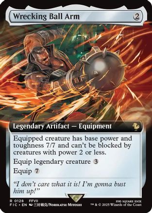 Wrecking Ball Arm (Extended Art)  [Foil]  (FIC-128) - [Commander: FINAL FANTASY] - Trinity Hobby