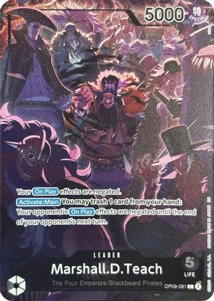 Marshall.D.Teach (English Version 2nd Anniversary Set) (OP09-081) - [One Piece Promotion Cards] Foil