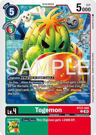 Togemon (BT22-048) - [Cyber Eden]