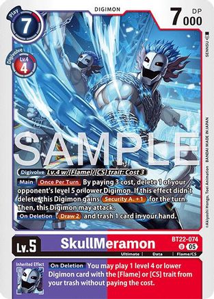 SkullMeramon (BT22-074) - [Cyber Eden] - Trinity Hobby