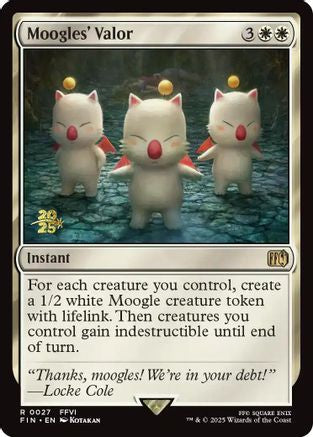 Moogles' Valor  [Foil]  (PRE-027) - [Prerelease Cards] - Trinity Hobby