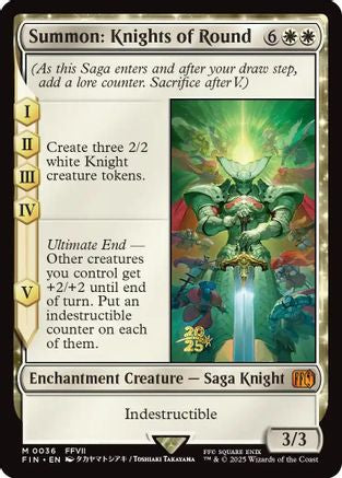 Summon: Knights of Round  [Foil]  (PRE-036) - [Prerelease Cards] - Trinity Hobby