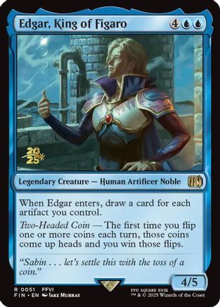 Edgar, King of Figaro  [Foil]  (PRE-051) - [Prerelease Cards] - Trinity Hobby