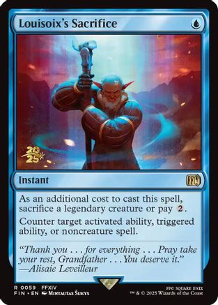 Louisoix's Sacrifice  [Foil]  (PRE-059) - [Prerelease Cards] - Trinity Hobby