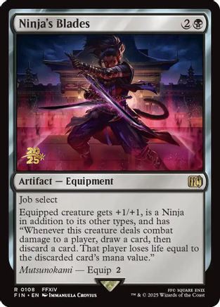 Ninja's Blades  [Foil]  (PRE-108) - [Prerelease Cards]