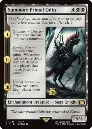 Summon: Primal Odin  [Foil]  (PRE-121) - [Prerelease Cards] - Trinity Hobby