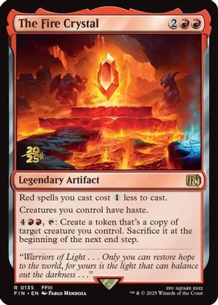 The Fire Crystal  [Foil]  (PRE-135) - [Prerelease Cards] - Trinity Hobby