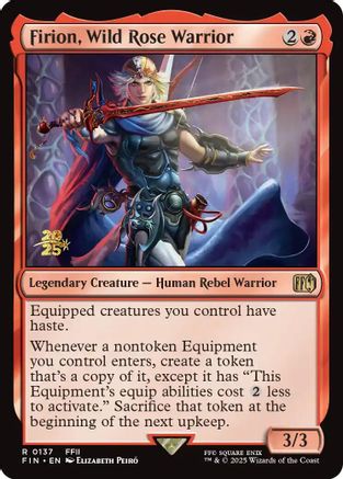 Firion, Wild Rose Warrior  [Foil]  (PRE-137) - [Prerelease Cards] - Trinity Hobby