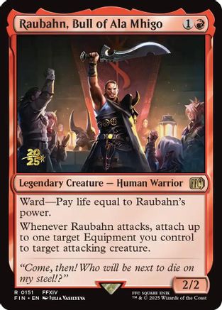Raubahn, Bull of Ala Mhigo  [Foil]  (PRE-151) - [Prerelease Cards] - Trinity Hobby