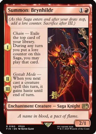Summon: Brynhildr  [Foil]  (PRE-160) - [Prerelease Cards] - Trinity Hobby