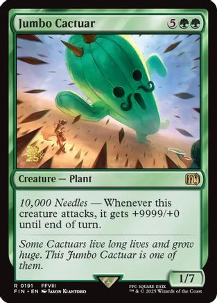 Jumbo Cactuar  [Foil]  (PRE-191) - [Prerelease Cards] - Trinity Hobby