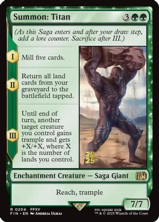 Summon: Titan  [Foil]  (PRE-204) - [Prerelease Cards] - Trinity Hobby