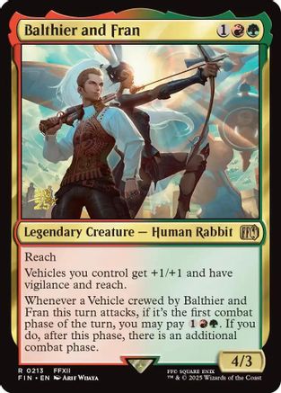 Balthier and Fran  [Foil]  (PRE-213) - [Prerelease Cards] - Trinity Hobby