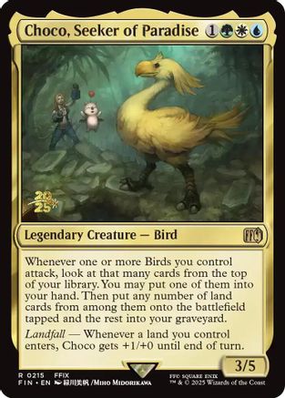 Choco, Seeker of Paradise  [Foil]  (PRE-215) - [Prerelease Cards] - Trinity Hobby
