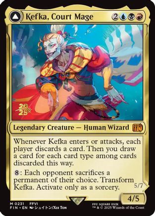 Kefka, Court Mage  [Foil]  (PRE-231) - [Prerelease Cards] - Trinity Hobby