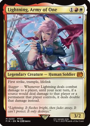 Lightning, Army of One  [Foil]  (PRE-233) - [Prerelease Cards] - Trinity Hobby