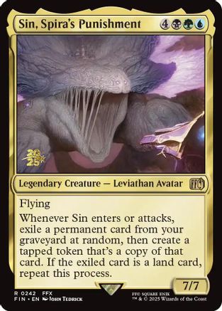 Sin, Spira's Punishment  [Foil]  (PRE-242) - [Prerelease Cards] - Trinity Hobby