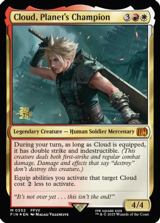 Cloud, Planet's Champion  [Foil]  (PRE-552) - [Prerelease Cards] - Trinity Hobby