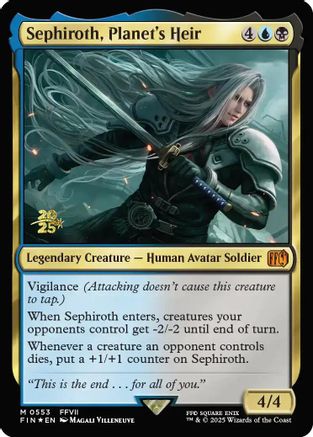 Sephiroth, Planet's Heir  [Foil]  (PRE-553) - [Prerelease Cards] - Trinity Hobby
