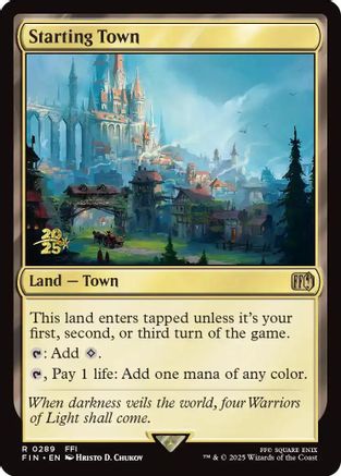 Starting Town  [Foil]  (PRE-289) - [Prerelease Cards] - Trinity Hobby